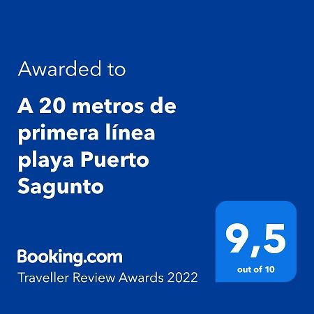 A 20 Metros De Primera Linea Playa Puerto Sagunto Ascensor Wifi ภายนอก รูปภาพ